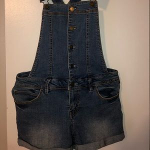 Simple overalls with shorts